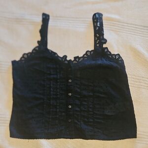 Abercrombie & Fitch Black Lace Camisole